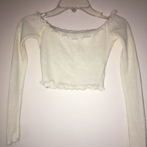 White Off The Shoulder Top